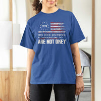 We Are Not Okay T Shirt For Women US Flag We The People