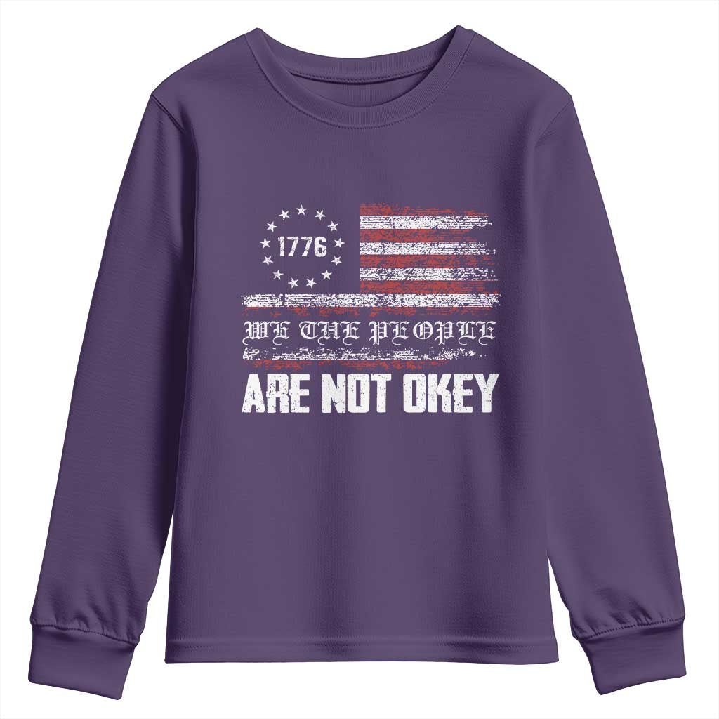 We Are Not Okay Youth Sweatshirt US Flag We The People