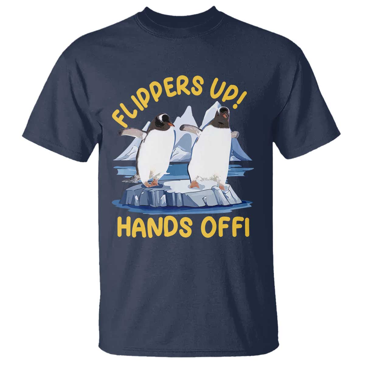 Penguins Resist T Shirt Flippers Up Hands Off Protest Against Tariffs