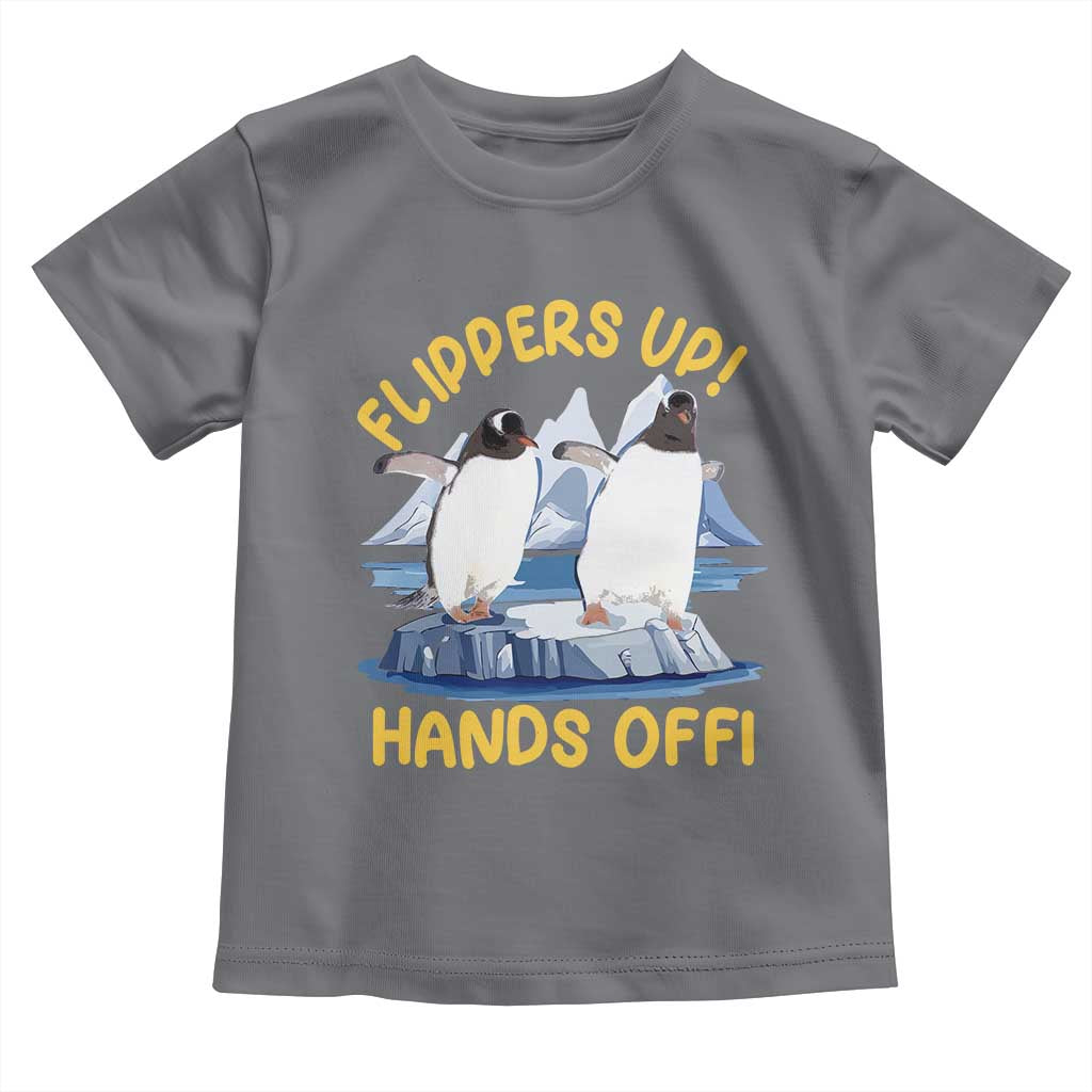 Penguins Resist Toddler T Shirt Flippers Up Hands Off Protest Against Tariffs