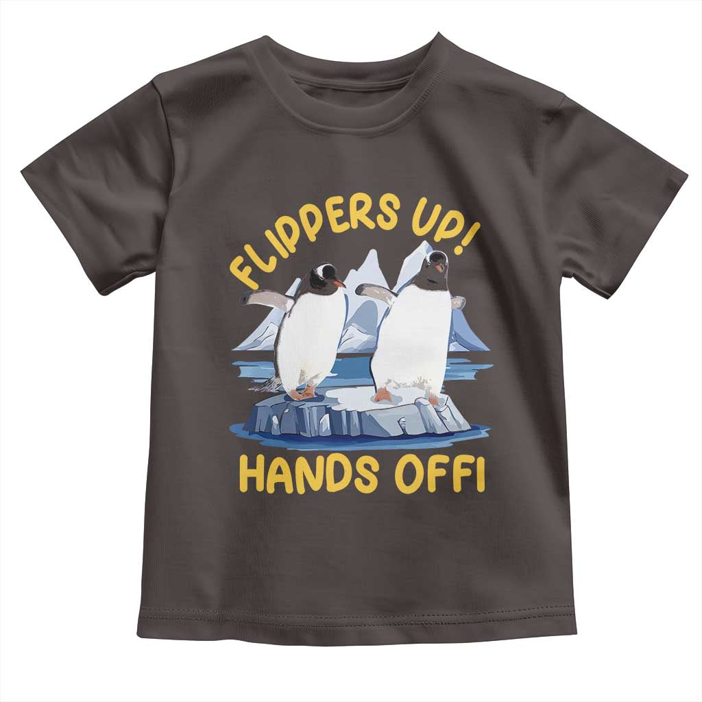 Penguins Resist Toddler T Shirt Flippers Up Hands Off Protest Against Tariffs