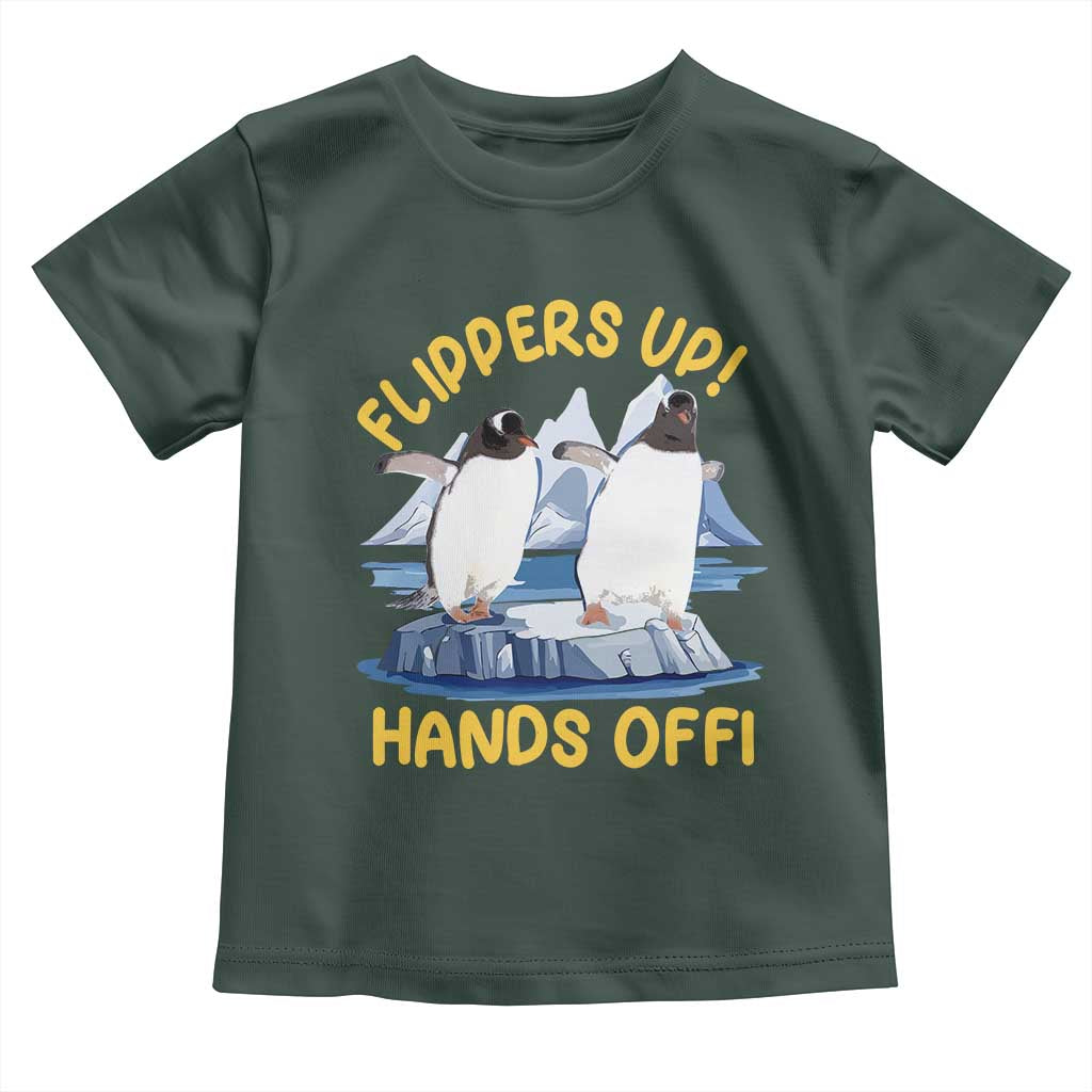 Penguins Resist Toddler T Shirt Flippers Up Hands Off Protest Against Tariffs