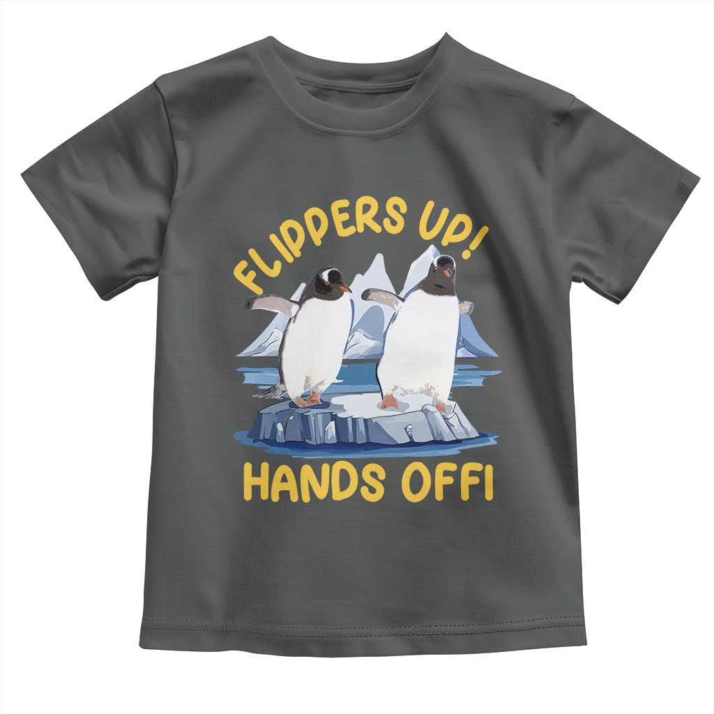 Penguins Resist Toddler T Shirt Flippers Up Hands Off Protest Against Tariffs