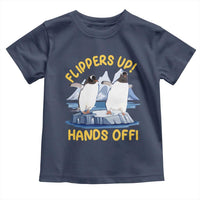 Penguins Resist Toddler T Shirt Flippers Up Hands Off Protest Against Tariffs