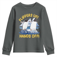 Penguins Resist Youth Sweatshirt Flippers Up Hands Off Protest Against Tariffs