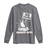 Funny Resist Penguins Long Sleeve Shirt Tariffs on Penguins? Really