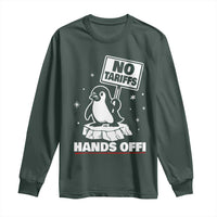Funny Resist Penguins Long Sleeve Shirt Tariffs on Penguins? Really