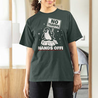 Funny Resist Penguins T Shirt For Women Tariffs on Penguins? Really