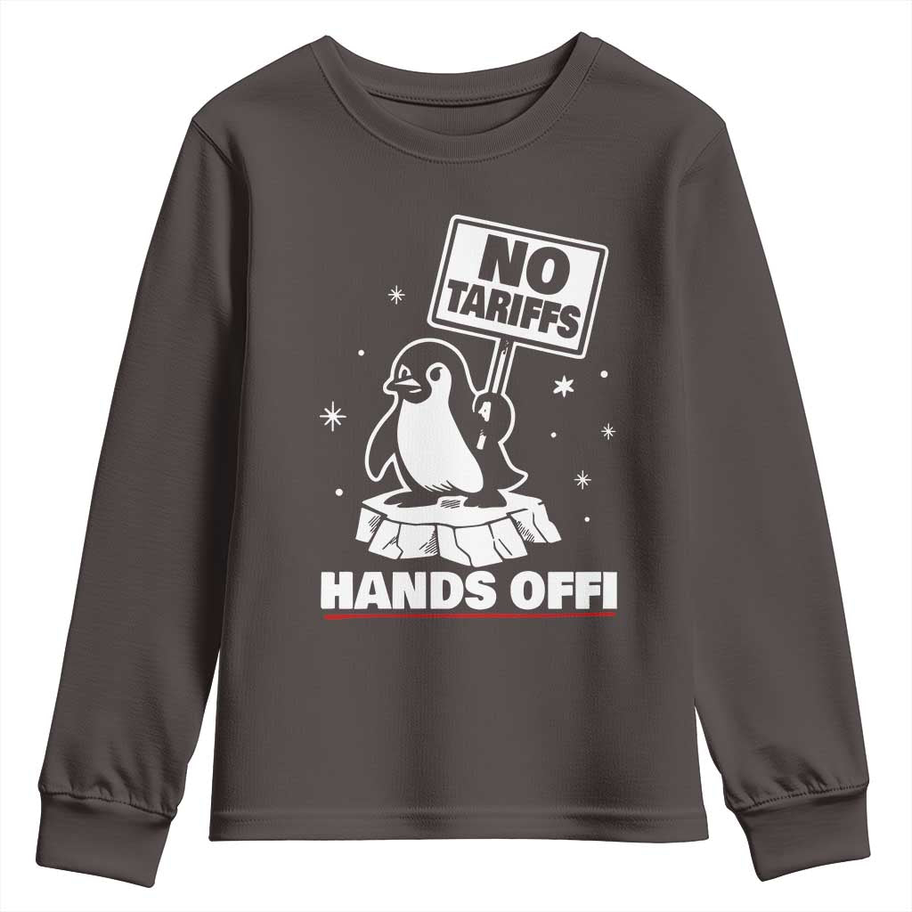 Funny Resist Penguins Youth Sweatshirt Tariffs on Penguins? Really