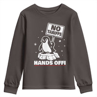 Funny Resist Penguins Youth Sweatshirt Tariffs on Penguins? Really