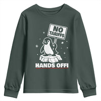 Funny Resist Penguins Youth Sweatshirt Tariffs on Penguins? Really