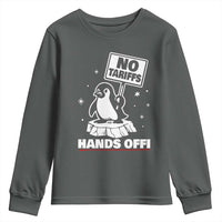 Funny Resist Penguins Youth Sweatshirt Tariffs on Penguins? Really