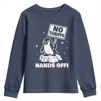 Funny Resist Penguins Youth Sweatshirt Tariffs on Penguins? Really