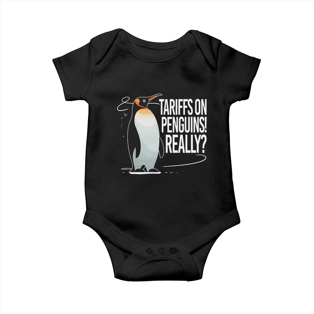 Hands Off Protest Baby Onesie Stand With Penguins Resist Against Tariffs
