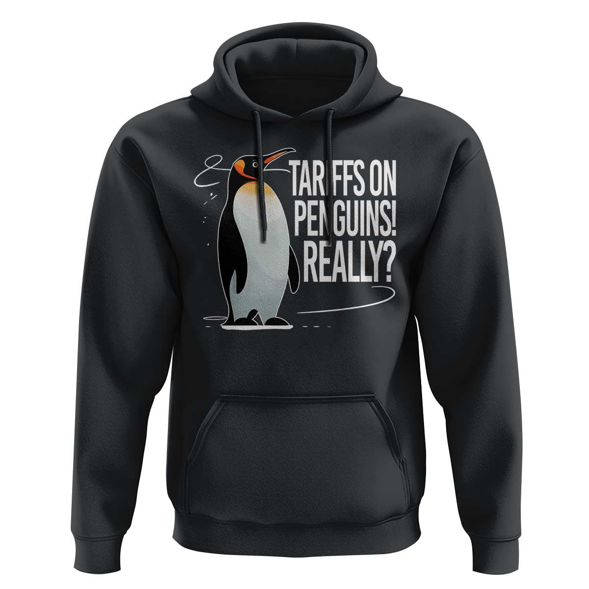 Hands Off Protest Hoodie Stand With Penguins Resist Against Tariffs