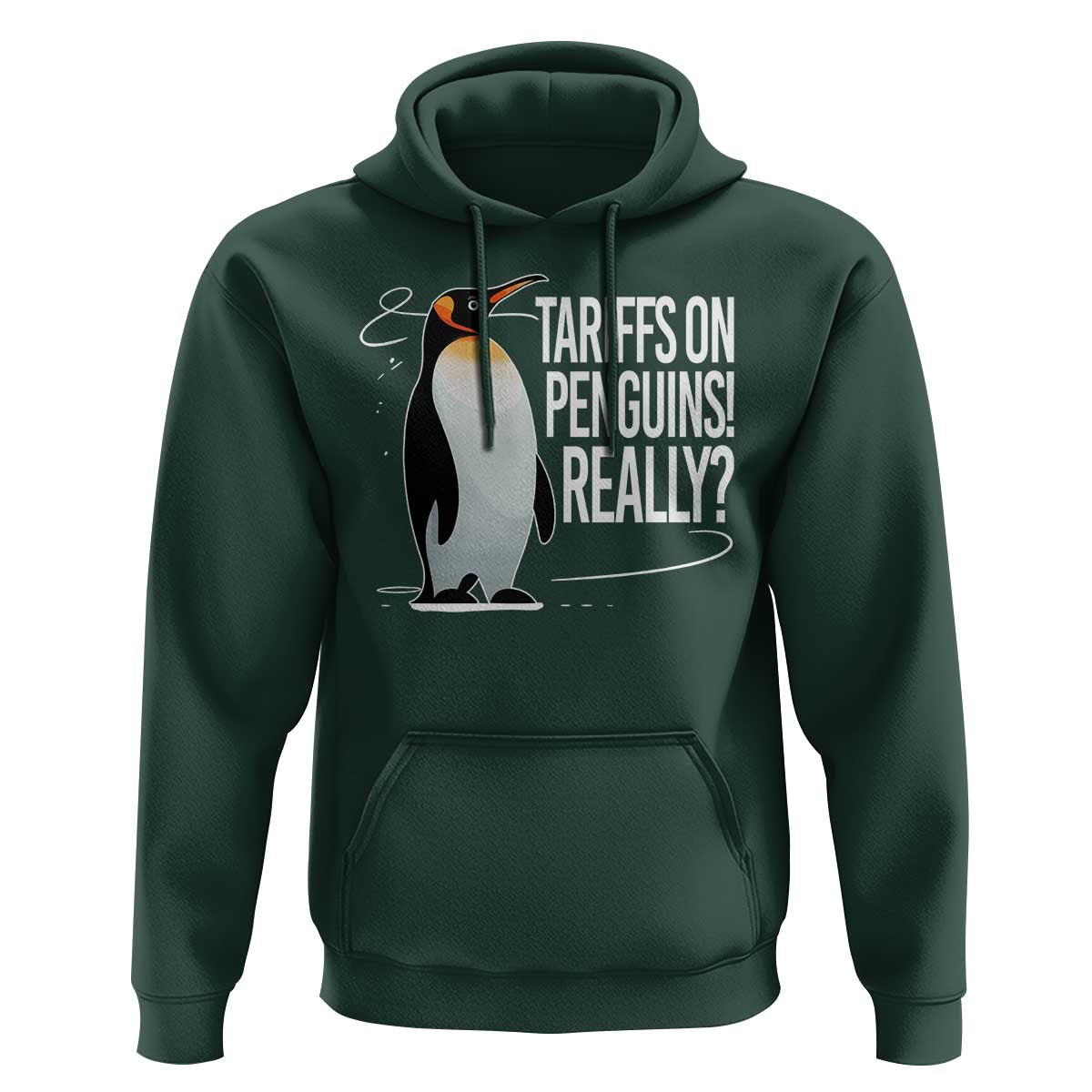 Hands Off Protest Hoodie Stand With Penguins Resist Against Tariffs