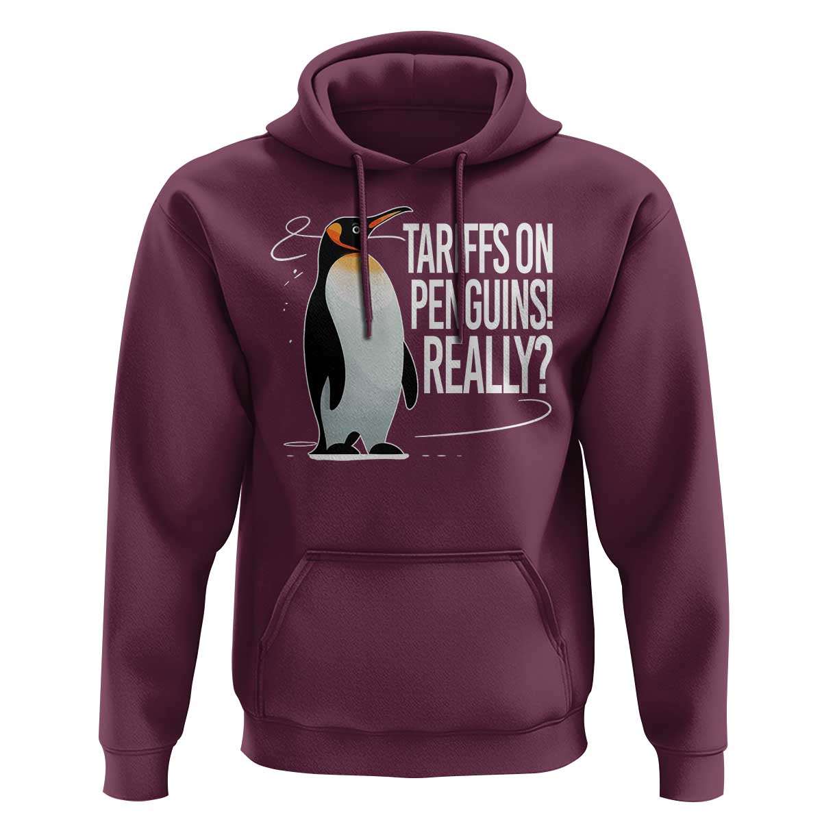 Hands Off Protest Hoodie Stand With Penguins Resist Against Tariffs
