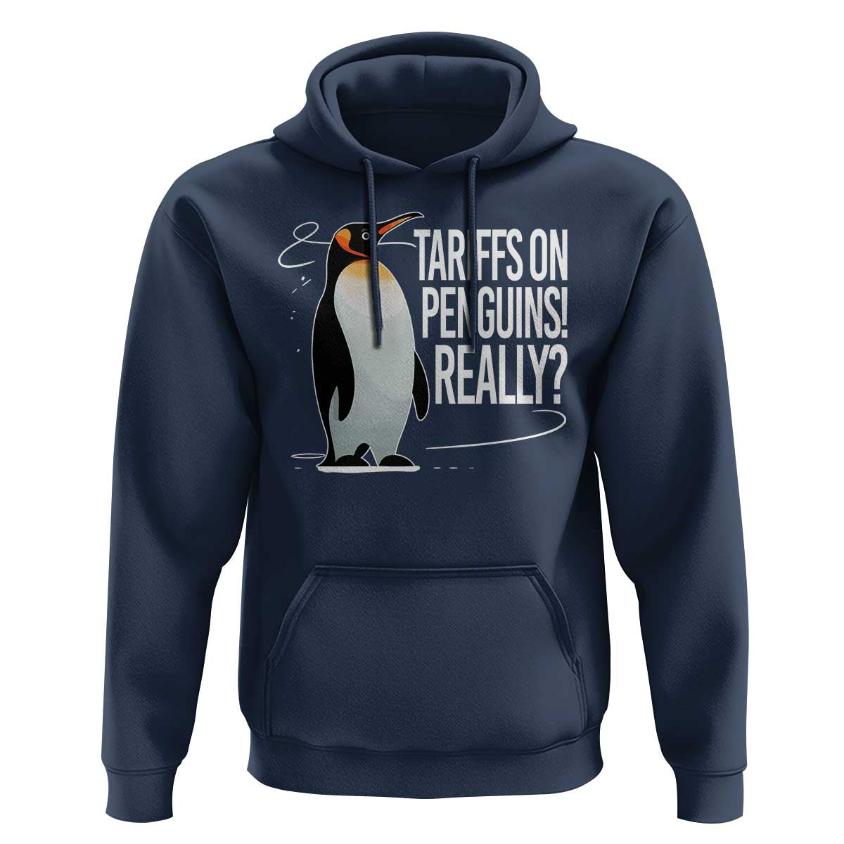 Hands Off Protest Hoodie Stand With Penguins Resist Against Tariffs