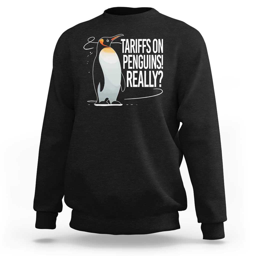 Hands Off Protest Sweatshirt Stand With Penguins Resist Against Tariffs