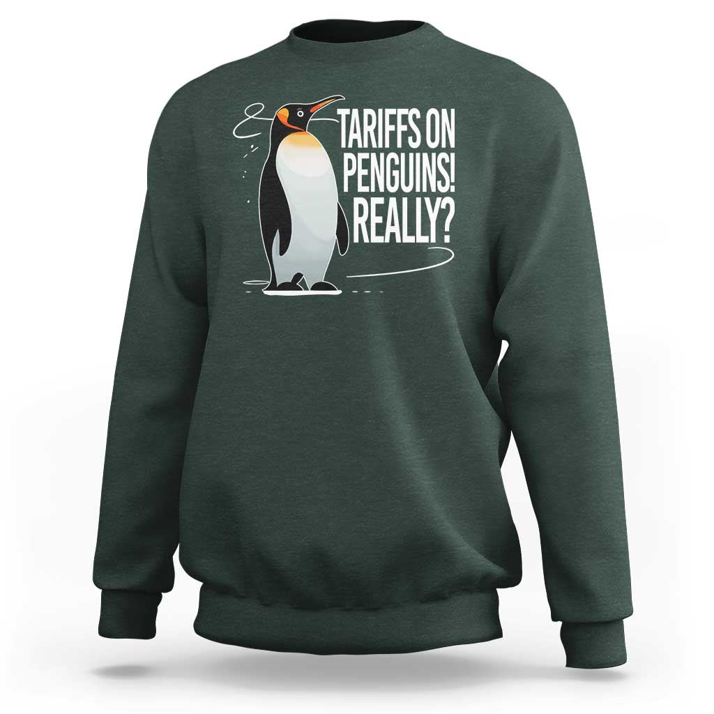 Hands Off Protest Sweatshirt Stand With Penguins Resist Against Tariffs