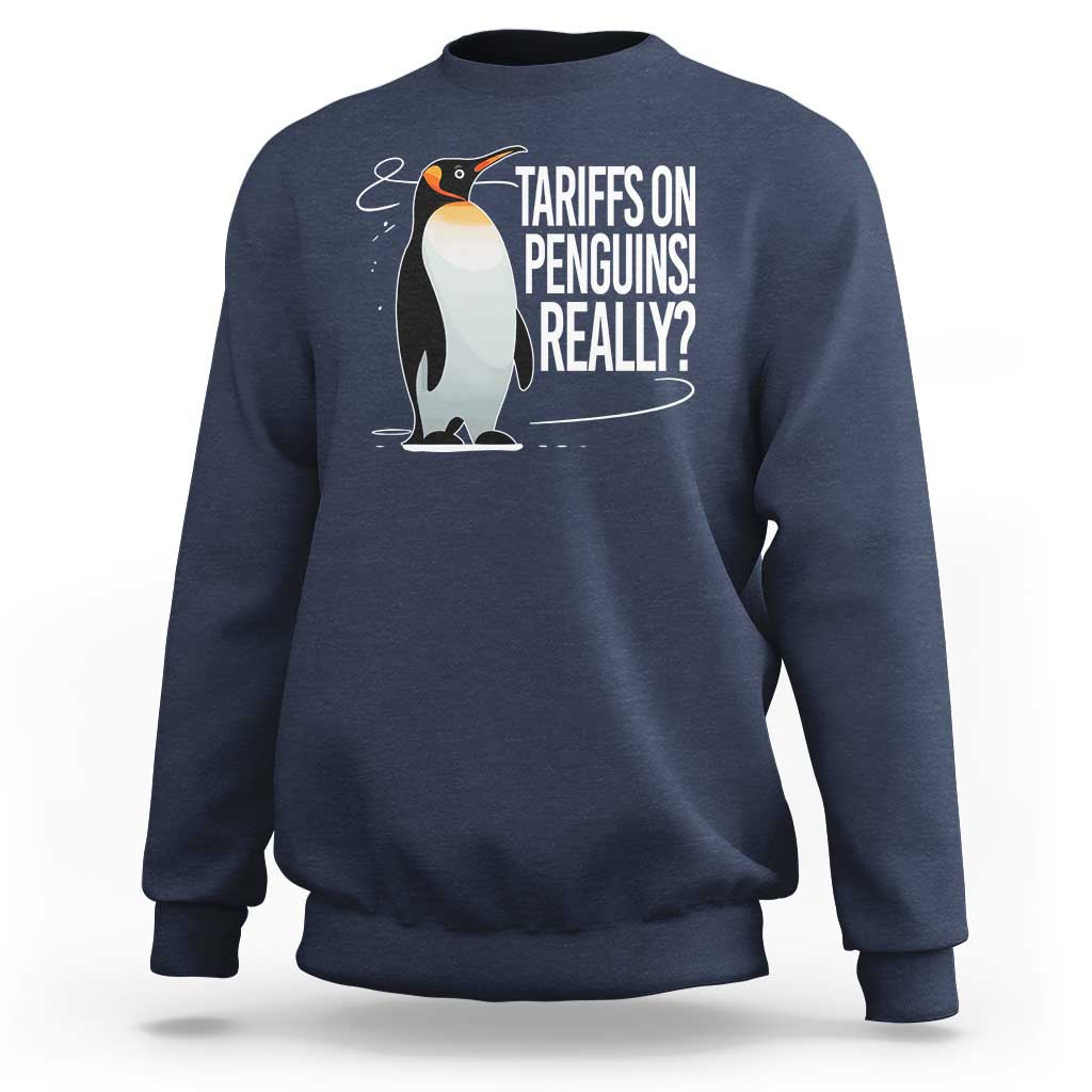 Hands Off Protest Sweatshirt Stand With Penguins Resist Against Tariffs