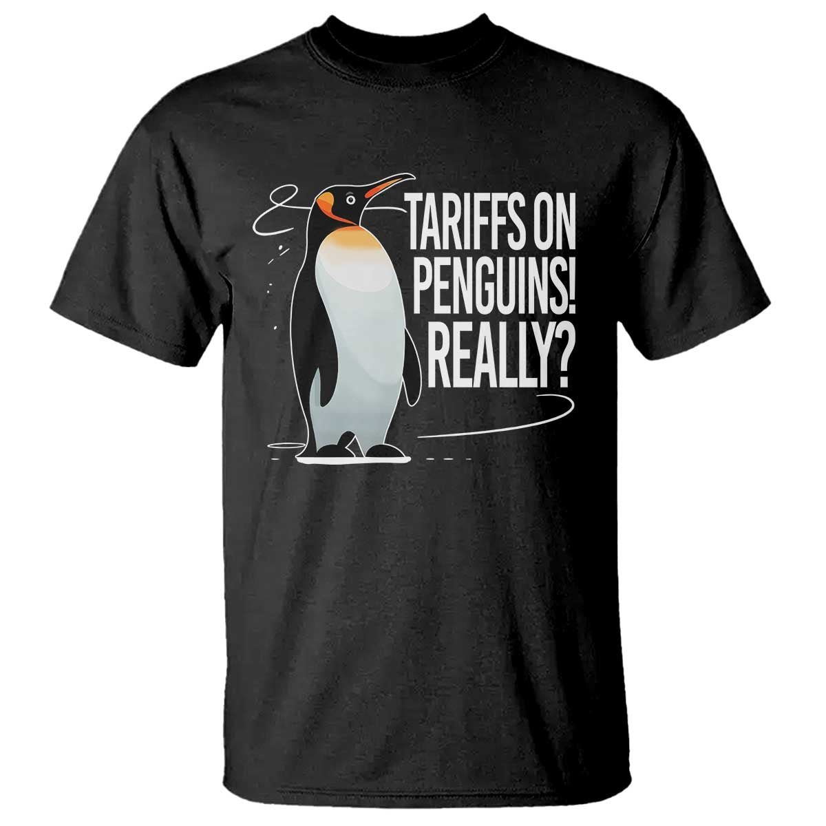 Hands Off Protest T Shirt Stand With Penguins Resist Against Tariffs