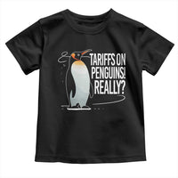 Hands Off Protest Toddler T Shirt Stand With Penguins Resist Against Tariffs