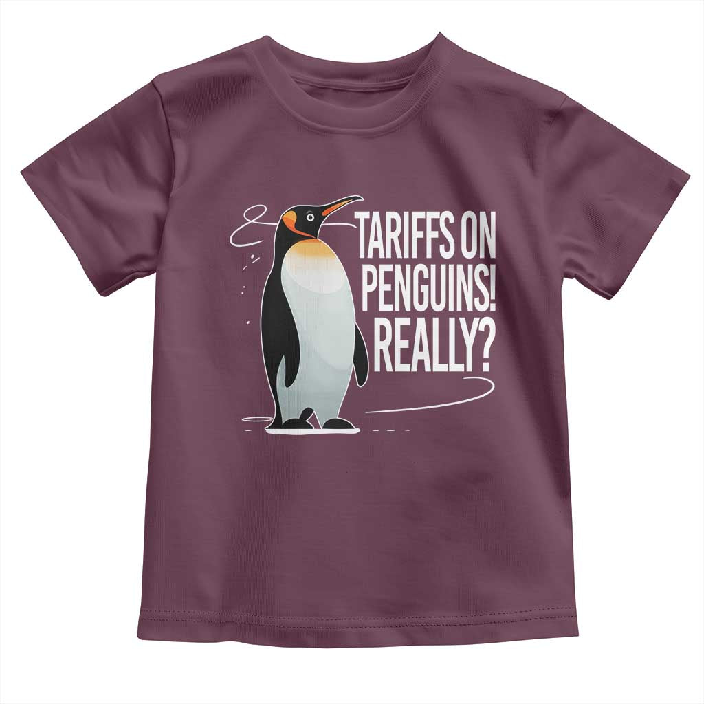 Hands Off Protest Toddler T Shirt Stand With Penguins Resist Against Tariffs