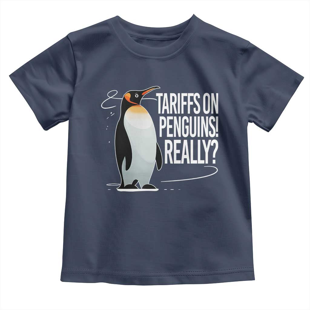 Hands Off Protest Toddler T Shirt Stand With Penguins Resist Against Tariffs