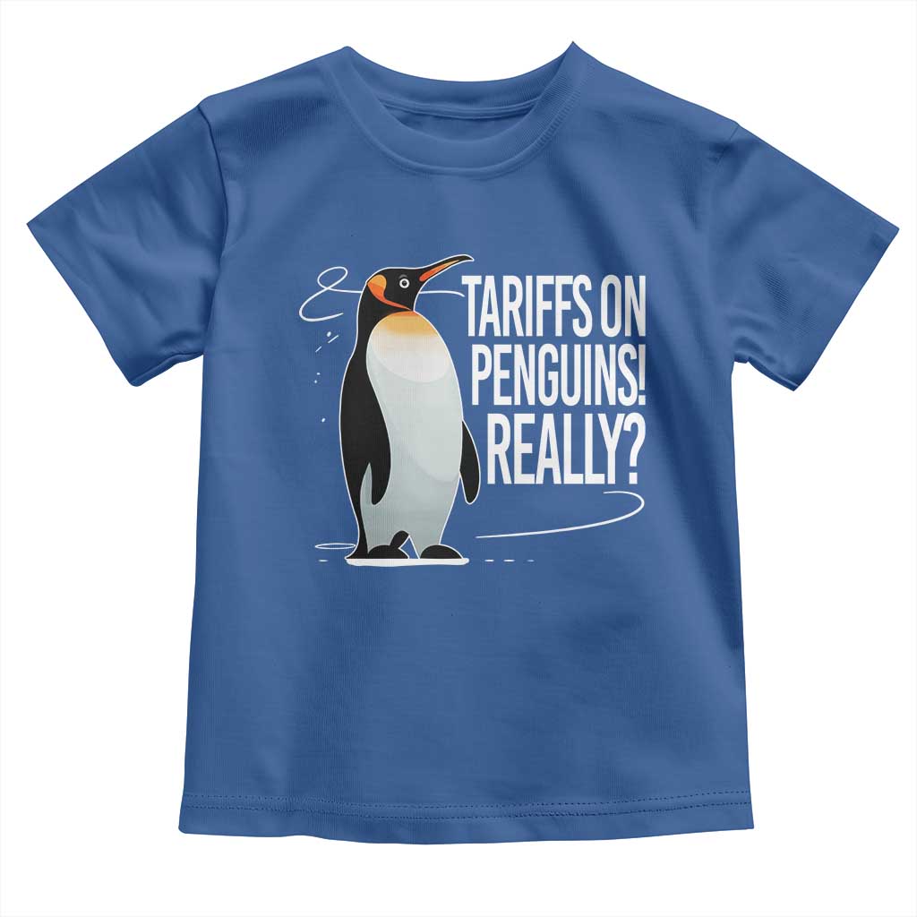 Hands Off Protest Toddler T Shirt Stand With Penguins Resist Against Tariffs