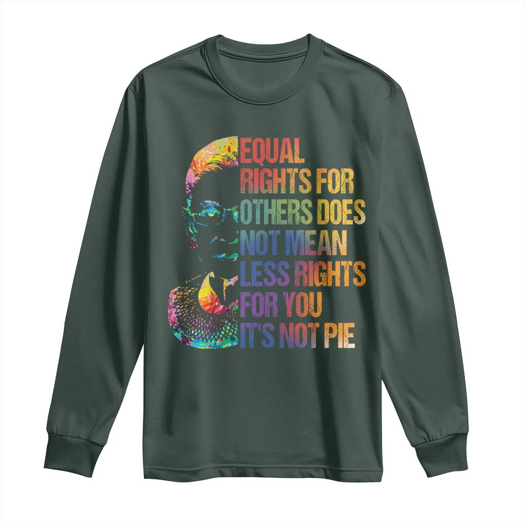 Notorious RBG Long Sleeve Shirt Feminist Citizen LGBTQ+ Equal Rights Advocate