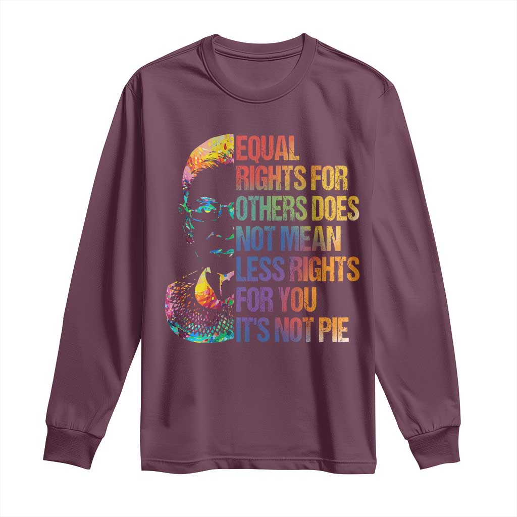 Notorious RBG Long Sleeve Shirt Feminist Citizen LGBTQ+ Equal Rights Advocate