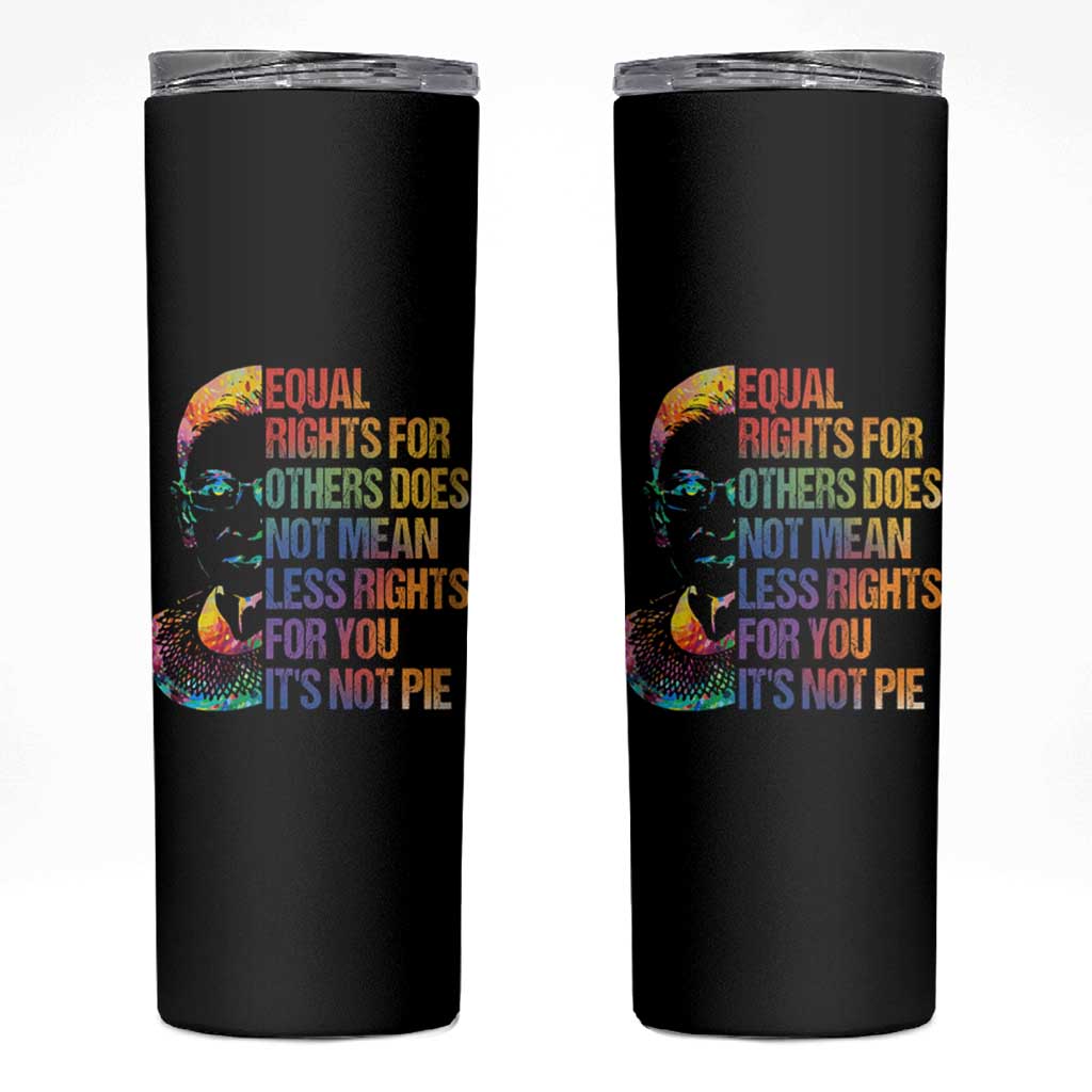 Notorious RBG Skinny Tumbler Feminist Citizen LGBTQ+ Equal Rights Advocate