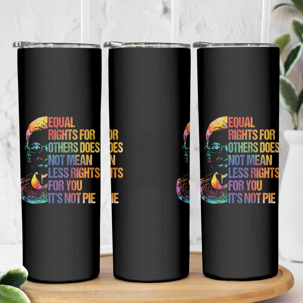 Notorious RBG Skinny Tumbler Feminist Citizen LGBTQ+ Equal Rights Advocate