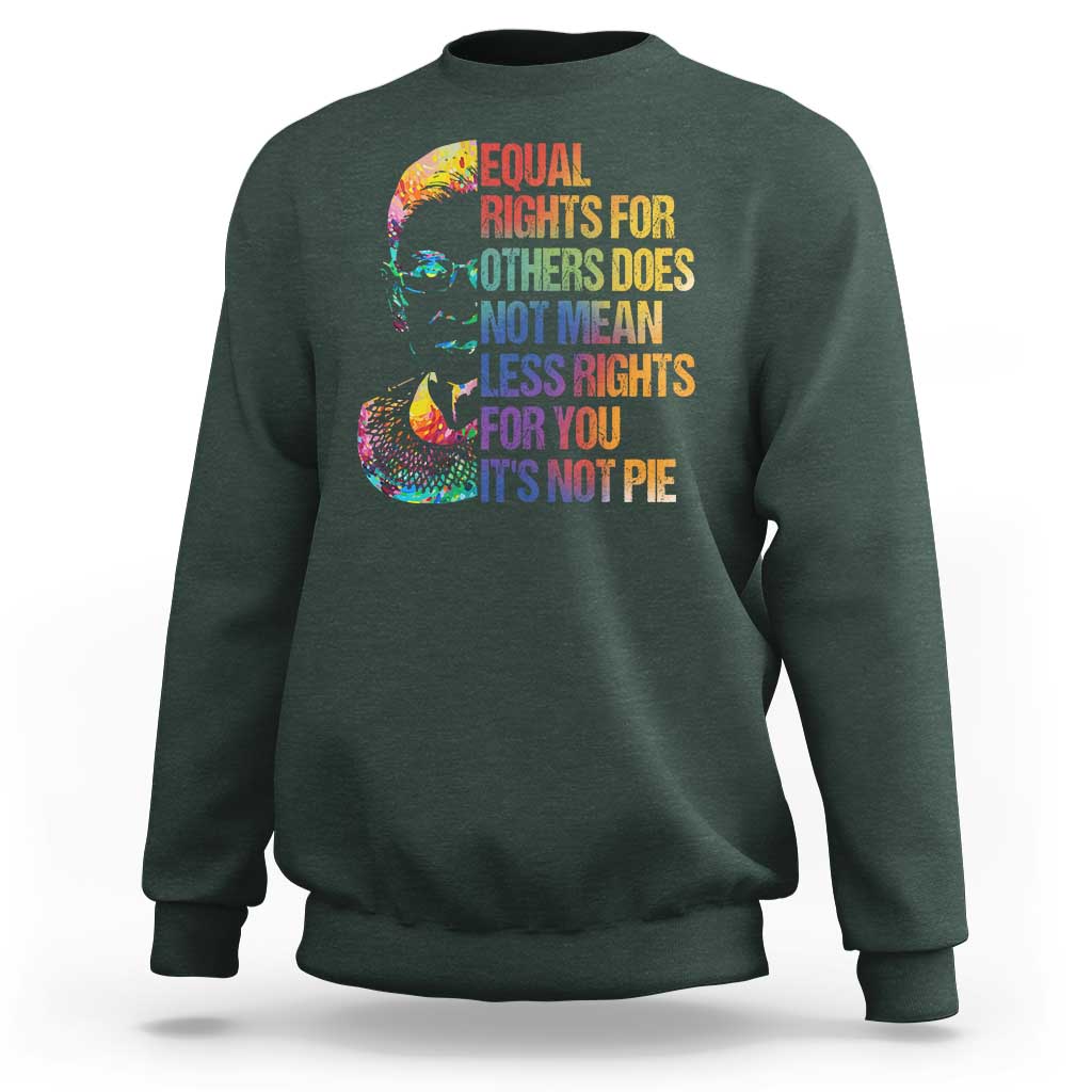 Notorious RBG Sweatshirt Feminist Citizen LGBTQ+ Equal Rights Advocate