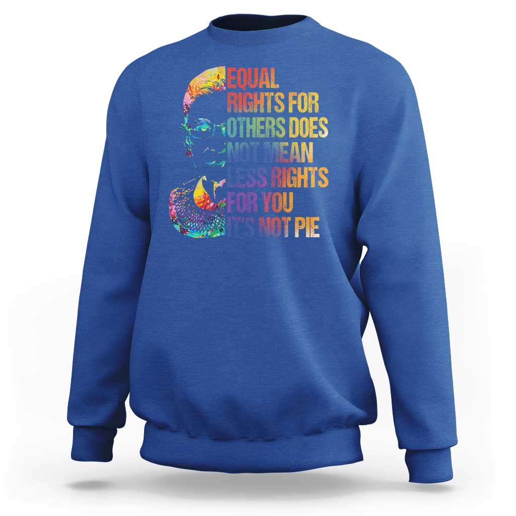 Notorious RBG Sweatshirt Feminist Citizen LGBTQ+ Equal Rights Advocate