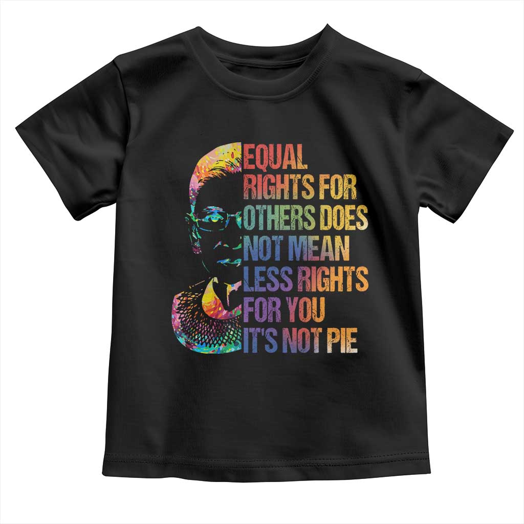 Notorious RBG Toddler T Shirt Feminist Citizen LGBTQ+ Equal Rights Advocate