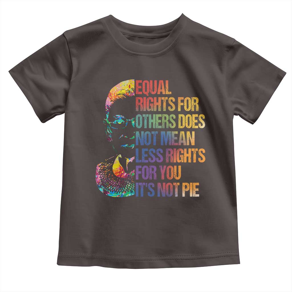 Notorious RBG Toddler T Shirt Feminist Citizen LGBTQ+ Equal Rights Advocate