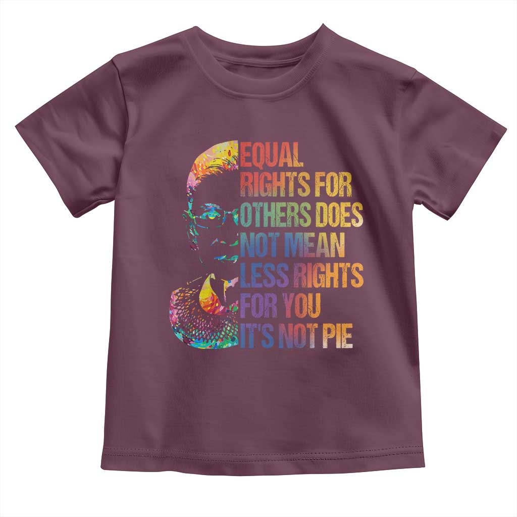 Notorious RBG Toddler T Shirt Feminist Citizen LGBTQ+ Equal Rights Advocate