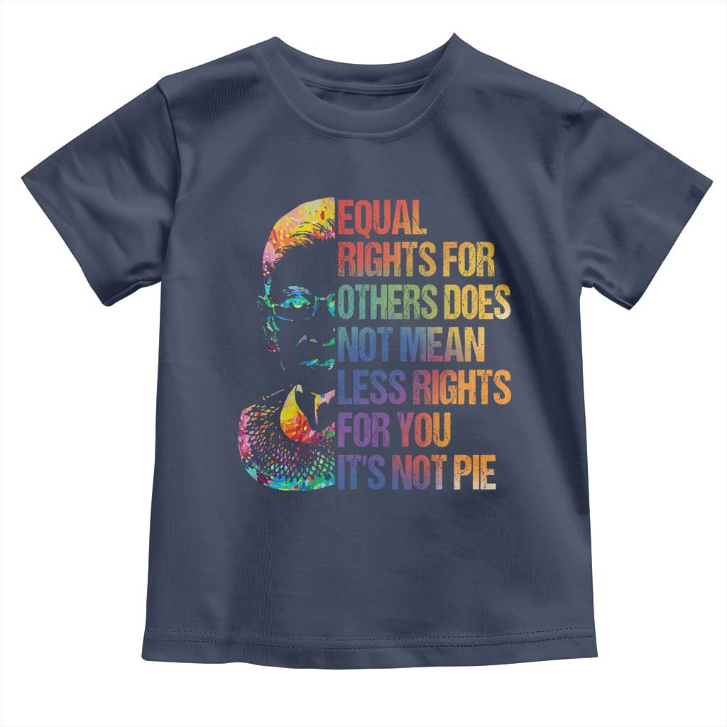 Notorious RBG Toddler T Shirt Feminist Citizen LGBTQ+ Equal Rights Advocate