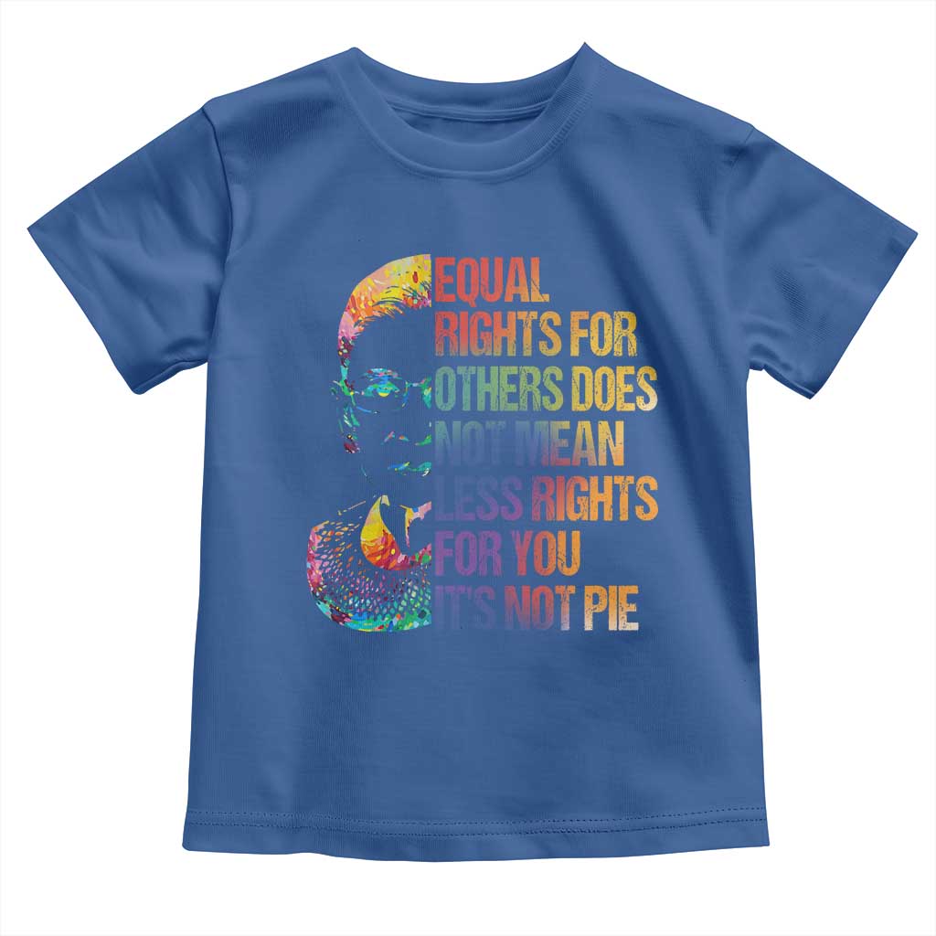 Notorious RBG Toddler T Shirt Feminist Citizen LGBTQ+ Equal Rights Advocate