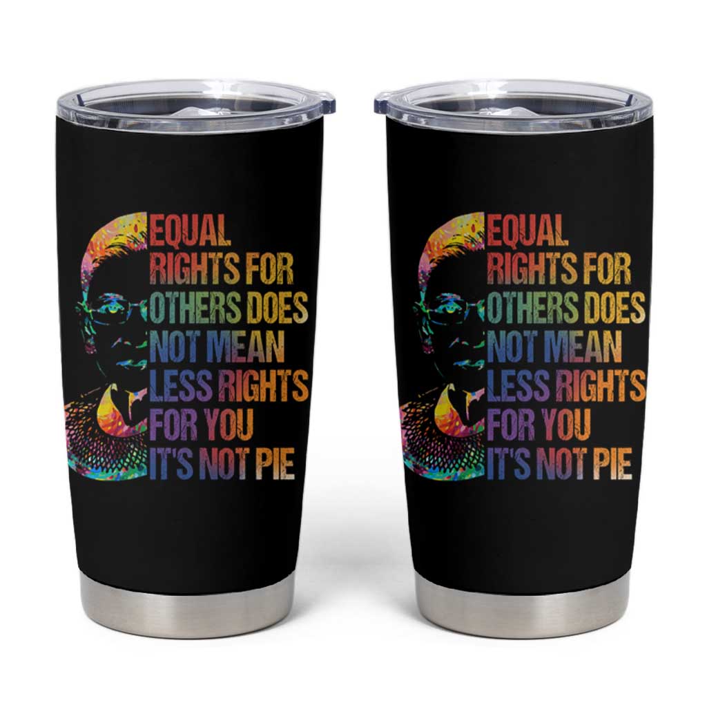 Notorious RBG Tumbler Cup Feminist Citizen LGBTQ+ Equal Rights Advocate