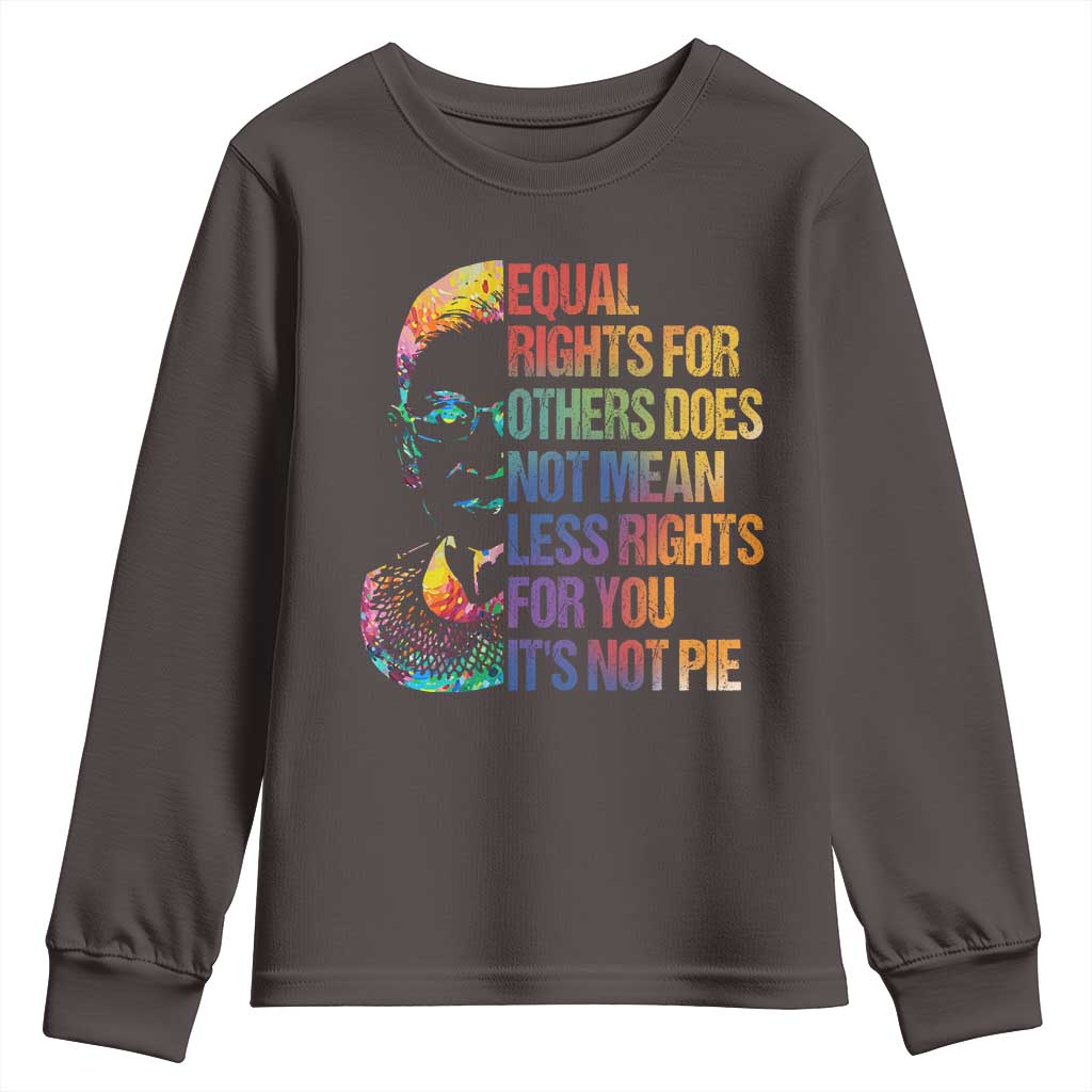 Notorious RBG Youth Sweatshirt Feminist Citizen LGBTQ+ Equal Rights Advocate