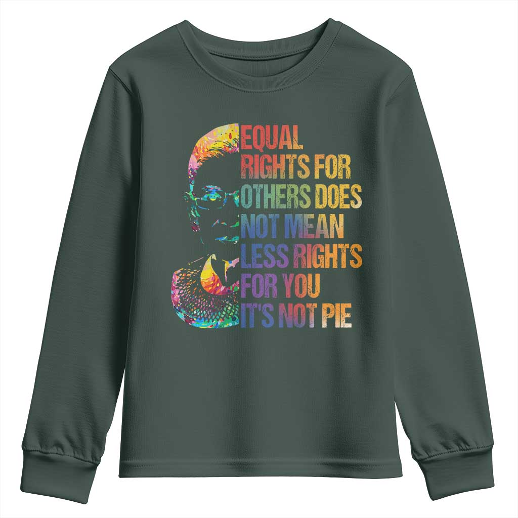 Notorious RBG Youth Sweatshirt Feminist Citizen LGBTQ+ Equal Rights Advocate