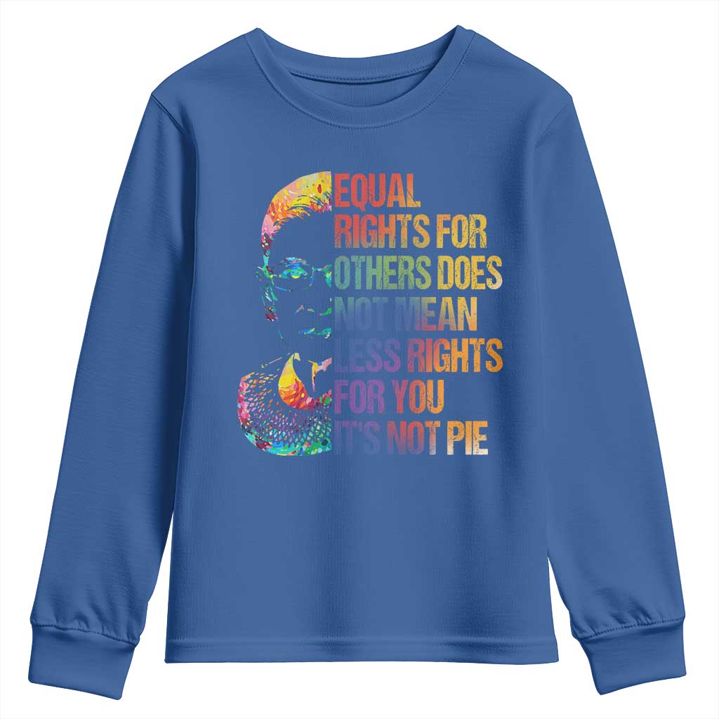 Notorious RBG Youth Sweatshirt Feminist Citizen LGBTQ+ Equal Rights Advocate