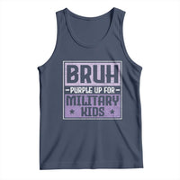 Bruh Purple Up For Military Kids Tank Top Support Military Kids