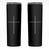 For God So Loved Skinny Tumbler John 316 Bible Verse FGSLTWTHGOB Cross Minimal Christian Acronym