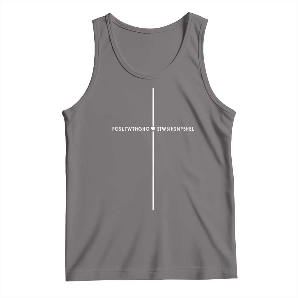 For God So Loved Tank Top John 316 Bible Verse FGSLTWTHGOB Cross Minimal Christian Acronym