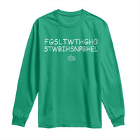 For God So Loved Long Sleeve Shirt John 316 Bible Verse FGSLTWTHGOB Cross Subtle Christian Acronym