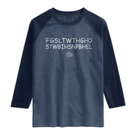 For God So Loved Raglan Shirt John 316 Bible Verse FGSLTWTHGOB Cross Subtle Christian Acronym